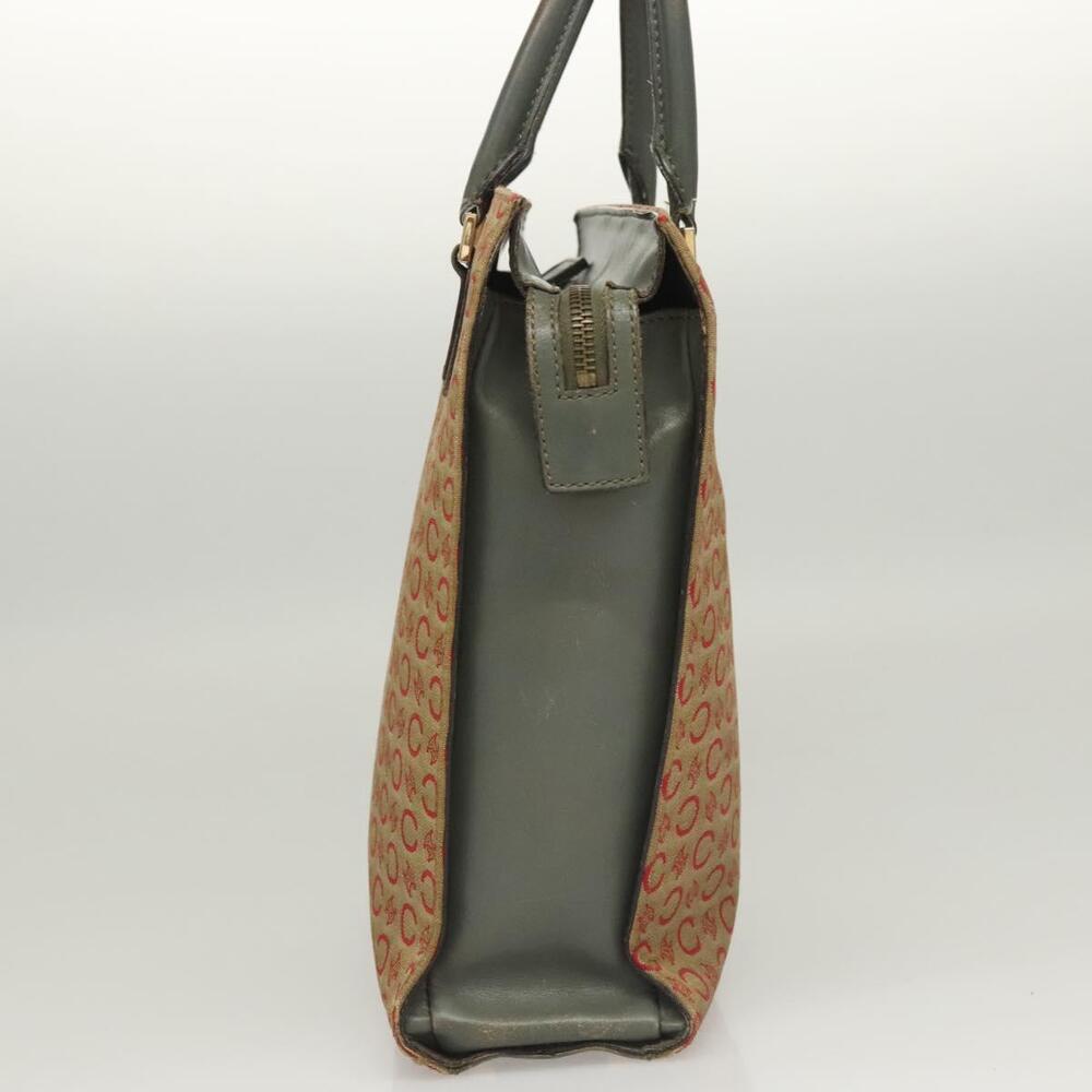 CELINE C Macadam Canvas Hand Bag Beige Gold - Picture 4 of 12